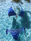 Bikini Bandana bleu (2 pièces)