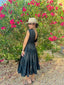 Robe BASTIA – Voile de coton noir
