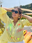 CHEMISIER IBIZA jaune