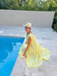 Robe BASTIA – Voile de coton jaune