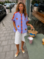 CHEMISE IBIZA - jaune et bleue Bahé