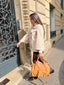 SAC POCAHONTAS MM - camel en cuir véritable