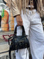 SAC POCAHONTAS PM - en cuir véritable noir
